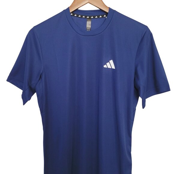 Adidas Aeroready Designed for Movement Tee Mens Size S Blue Short Sleeve NWT - Picture 4 of 8